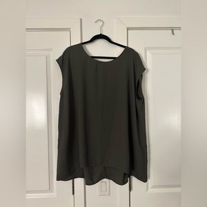 Halogen olive blouse, never worn